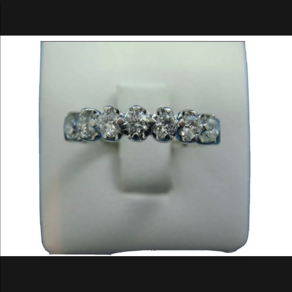 14K WHITE GOLD 0.50 CT NATURAL DIAMOND LADIES BAND